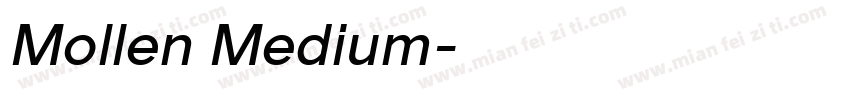 Mollen Medium字体转换